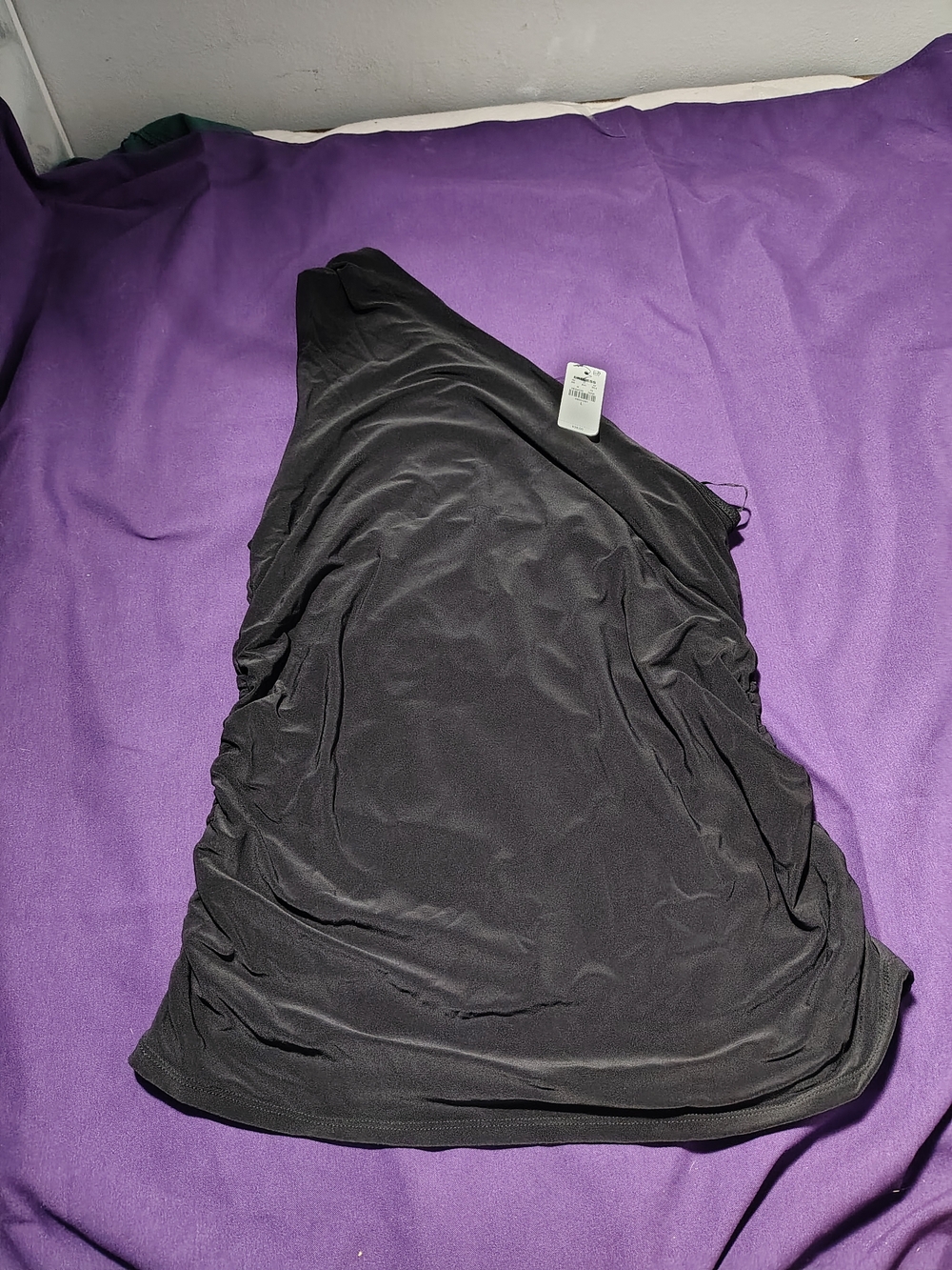Express Black One-Shoulder Tank Top